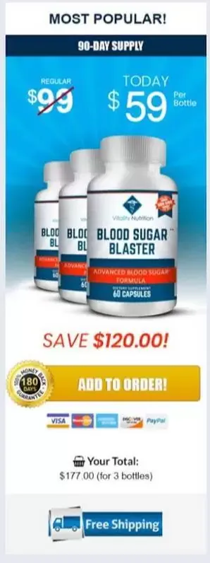 Blood Sugar Blaster - 6 bottles