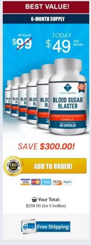 Blood Sugar Blaster - 3 bottles