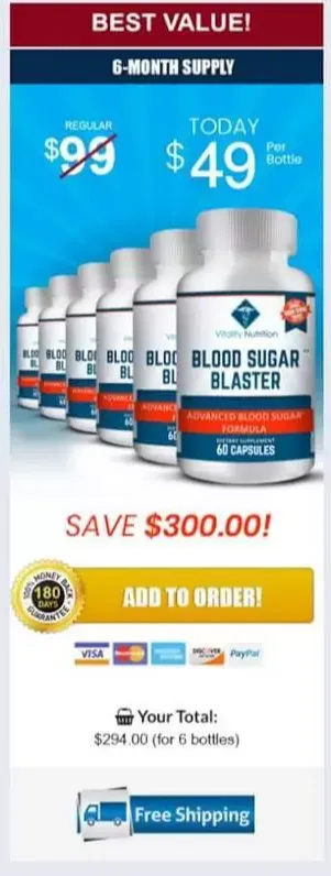 Blood Sugar Blaster - 3 bottles